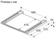 Siemens mounting kit, telescopic shelf, white (WZ27500)