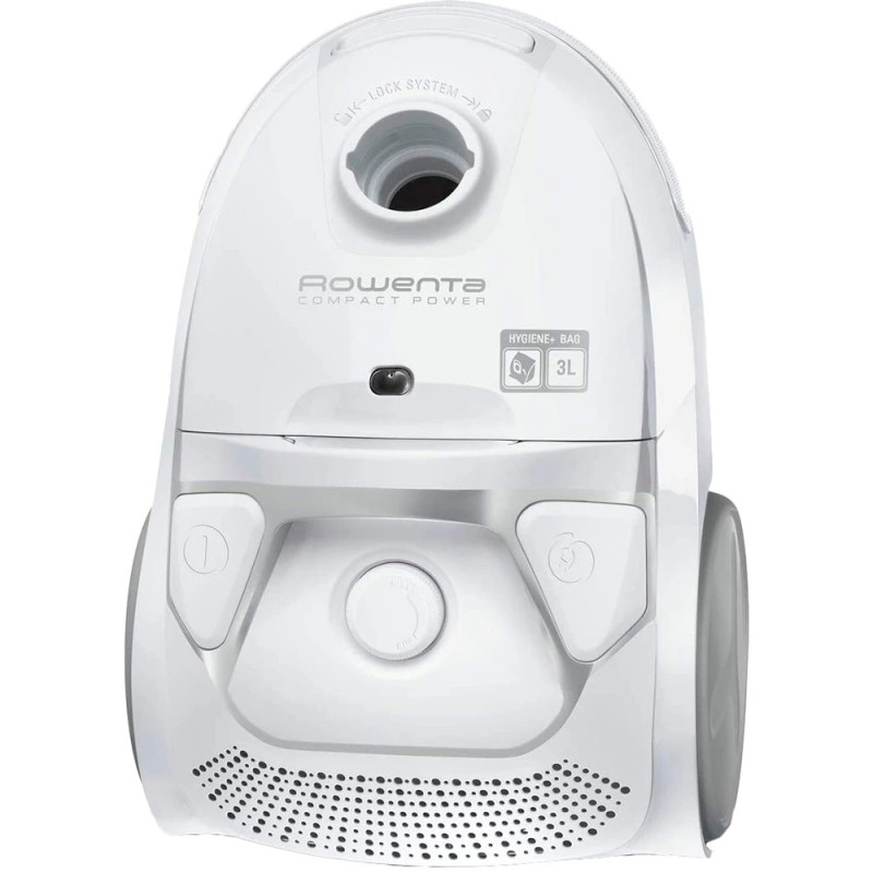 Rowenta Пилосос мішковий Compact Power, 750Вт, конт пил -3л, HEF system 99,9%, білий (RO3927EA)