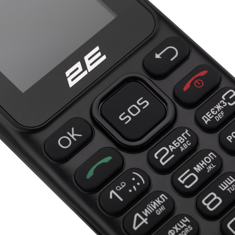 2E Мобильный телефон S180 2024 1.77" 2SIM, 600мА•ч, черный (694743653885)