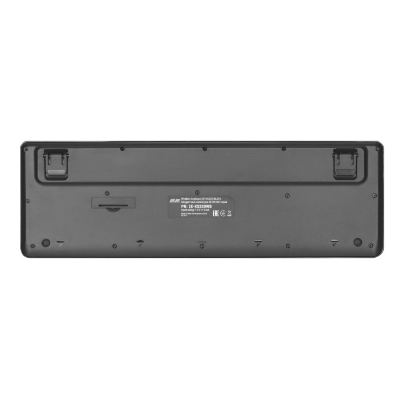 2E Keyboard membrane KS220 106key, WL, EN/UK/RU, black (2E-KS220WB)