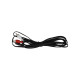 Кабель мультимедийный 3.5mm M to 2xRCA M 2.5m PowerPlant (CA914326)