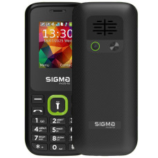 Мобильный телефон Sigma X-style 171 MINI Black-Green (4827798813720)