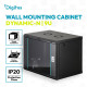 Digitus Шафа DIGITUS 19 , 9U, Wall Mounting Dynamic-N, 600x600 мм, 60кг максимально, розібрана, чорна (DN-37107)