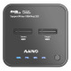 Док-станция для накопителей Maiwo 2*NVMe M.2 SSD Key M/B+M USB 3.1 Gen2 Type-C (K3016P)