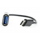 Перехідник OTG USB 2.0 AF to USB-C 0.2m Cablexpert (AB-OTG-CMAF2-01)