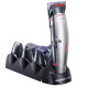 BaByliss Набір для стрижки Babyliss, для голови, вусів, бороди,носа і тіла, мережа+акум., насадок-10, сріблястий (E837E)