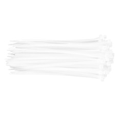 Neo Tools Cable Tie, 75pcs, Plastic, 4.8x200mm, White (01-607)