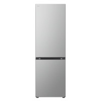 LG ref with bottom freezer, 186x60x68, platinum-silver (GW-B459FNLW)