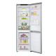 LG ref with bottom freezer, 186x60x68, platinum-silver (GW-B459FNLW)