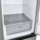 LG ref with bottom freezer, 186x60x68, platinum-silver (GW-B459FNLW)