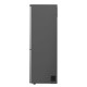 LG ref with bottom freezer, 186x60x68, platinum-silver (GW-B459FNLW)