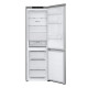LG ref with bottom freezer, 186x60x68, platinum-silver (GW-B459FNLW)