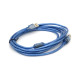 Кабель для принтера USB 2.0 AM/BM 3.0m ferrite blue Ritar (YT-AM/BM-3.0TBL)