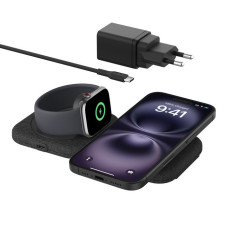 Belkin Wireless Charger Travel 2in1 15W Pad Qi2 (WIZ026VFBK)