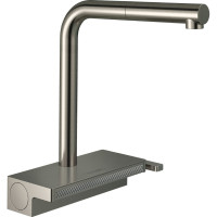 Hansgrohe sink tap Aquno Select M81, spout lenght - 210mm, swivel, pull-out, 1-handle, steel (73836800)