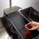 Hansgrohe Смеситель для кухни Aquno Select M81, дл.излива - 210мм, поворотный, вытяжной, 1 рычаг, сталь (73836800)