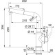 Franke Смеситель для кухни Urban Pull Out, дл.излива - 252мм, вытяжной, 1 рычаг, хром (115.0595.083)
