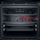 Whirlpool Electric oven, 73 l, A+, display, convection, pyrolysis, telescopic guides, black (WOI98MPT2SBA)