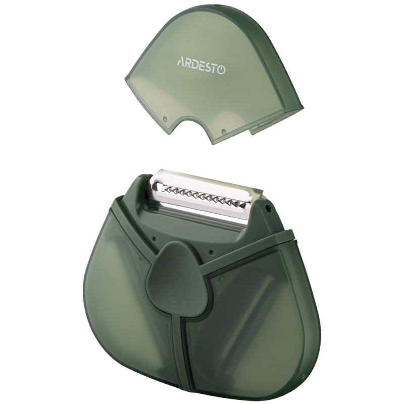 ARDESTO Peeler 3 in 1 with case Gemini, stainless steel, plastic, green (AR2169PG)