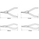 Neo Tools Circlip pliers, set of 4, CrV, 2x170mm and 2x180mm