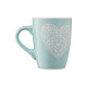 ARDESTO Mug Heart, 330 ml, light blue, ceramics (AR3467BL)