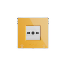 Ajax Wireless wall button for manual fire alarm activation for residential premises Manual Call Point, jeweler, wireless, yellow (000044795)