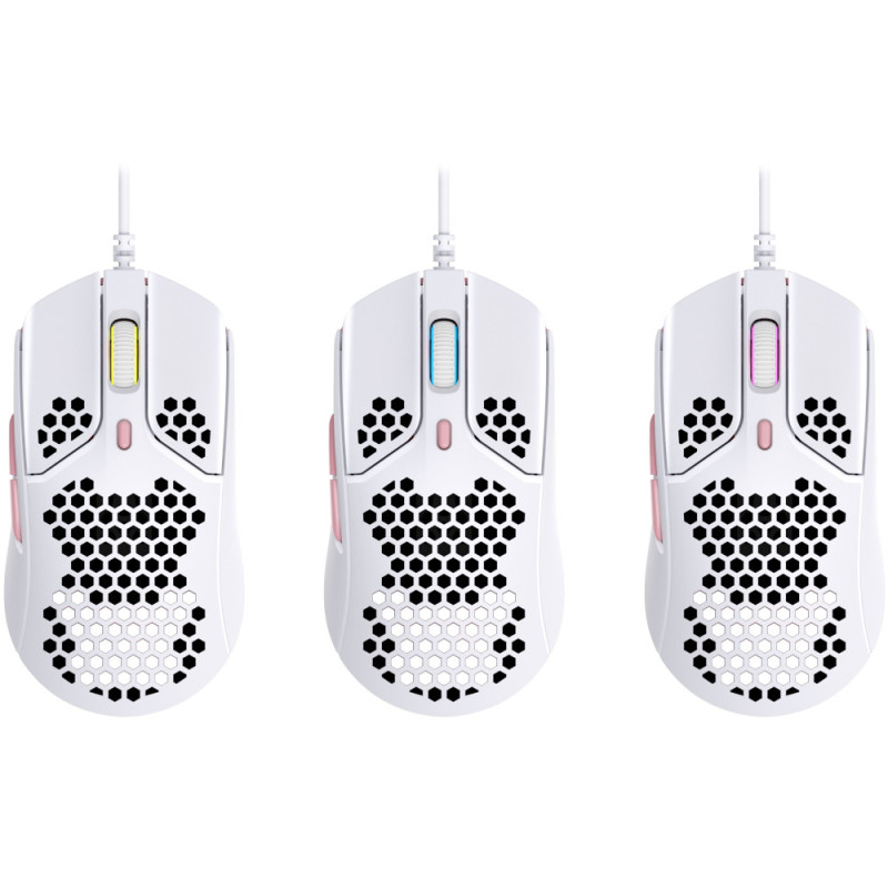 HyperX Mouse Pulsefire Haste USB, White/Pink (4P5E4AA)
