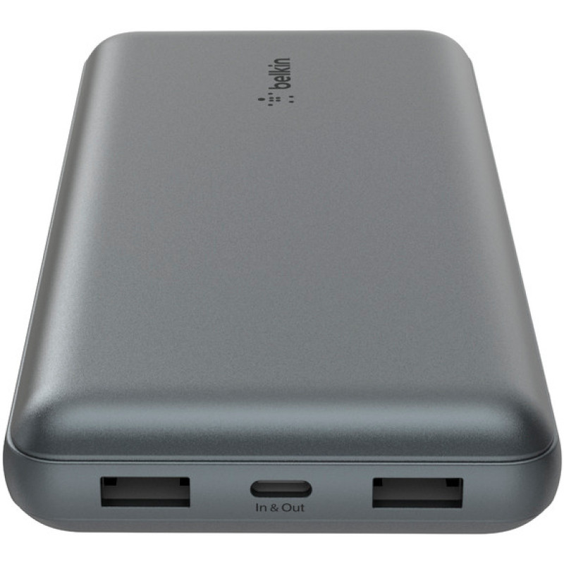 Belkin Power Bank 20000mAh, 15W, 2xUSB-A/USB-C, gray (BPB012BTGY)
