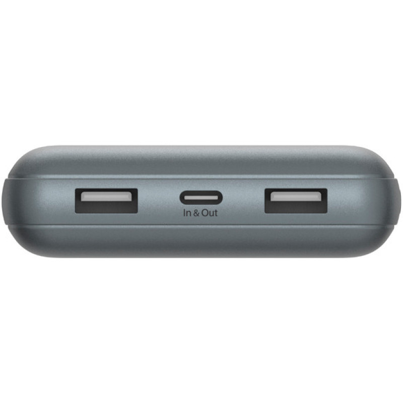 Belkin Power Bank 20000mAh, 15W, 2xUSB-A/USB-C, gray (BPB012BTGY)