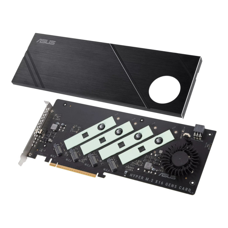 ASUS PCIe Hyper M.2 X16 PCIe 5.0 Expansion Card GEN 5 (90MC0CY0-M0EAY0)