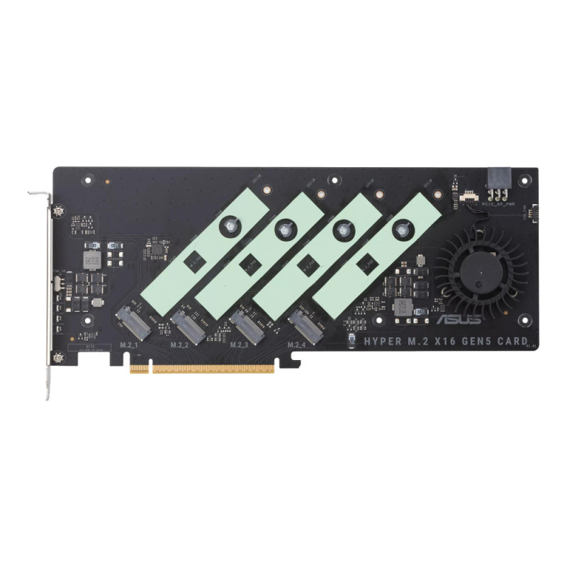 ASUS PCIe Hyper M.2 X16 PCIe 5.0 Expansion Card GEN 5 (90MC0CY0-M0EAY0)