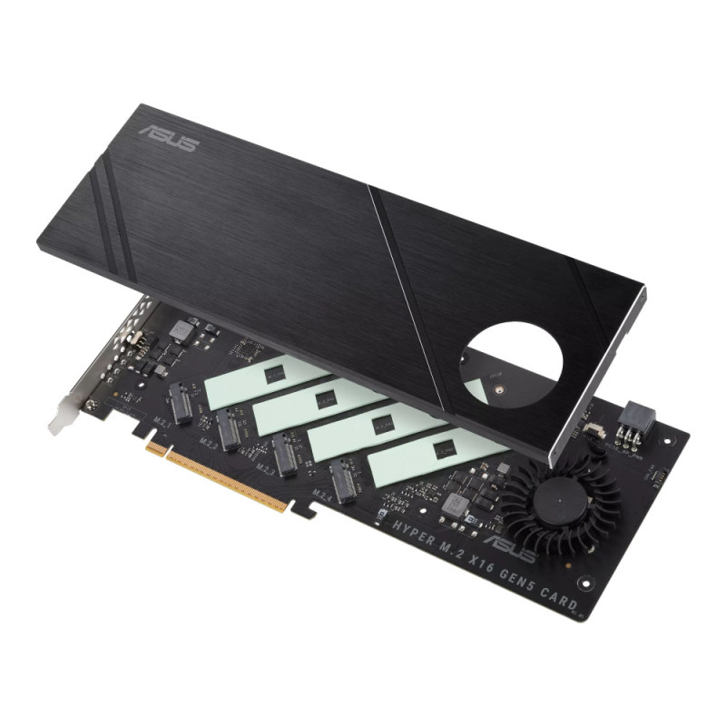 ASUS PCIe Hyper M.2 X16 PCIe 5.0 Expansion Card GEN 5 (90MC0CY0-M0EAY0)