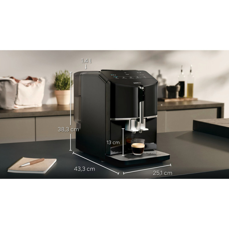 Siemens Coffee machine, 1,4L, black (TF301E19)