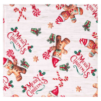 ARDESTO Runner Christmas Gingerbread 33х137cm, 100% polyester, red (ART01HCG)