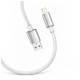 Дата кабель USB 2.0 AM to Lightning 2.0m 3A zinc alloy braided white ColorWay (CW-CBUL099-WT)