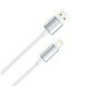 Дата кабель USB 2.0 AM to Lightning 2.0m 3A zinc alloy braided white ColorWay (CW-CBUL099-WT)