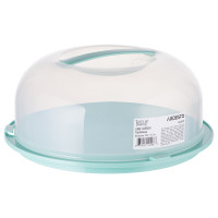 ARDESTO Тортовница Tasty baking с крышкой, 28.4*11.5 см, голубой тифани (AR2328TP)