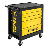 Topex 79R501 Тележка для инструмента TOPEX, 5 ящиков, 680x460x825 мм, до 280 кг, стальной корпус