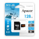 Apacer Карта памяти microSD 128GB C10 UHS-I U3 A2 R100/W80MB/s + SD (AP128GMCSX10U8-R)