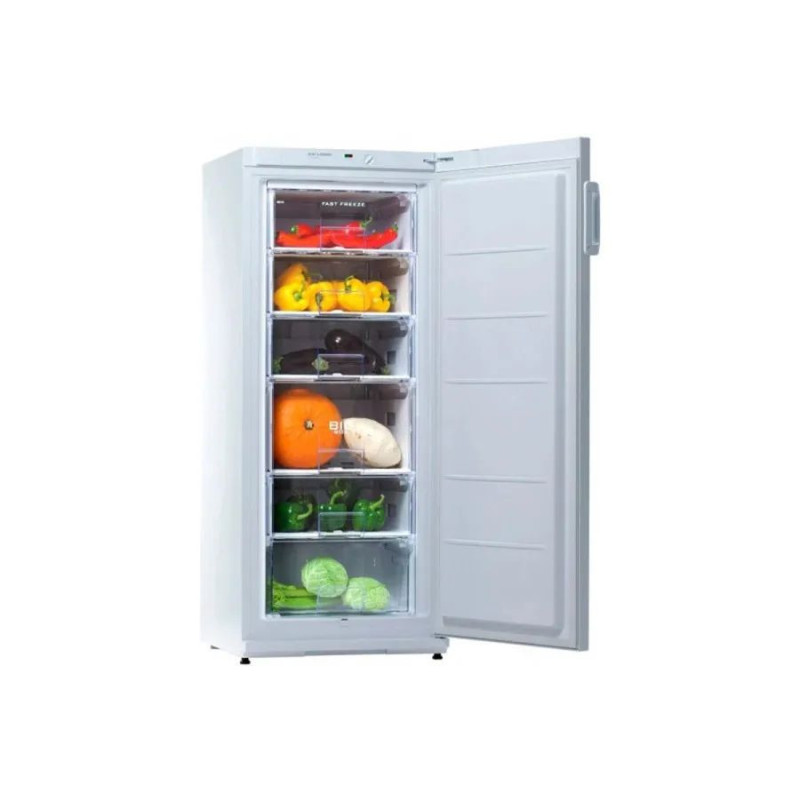 SNAIGE Freezer 145x60х65, 215L, 1door, A++, ST, white (F22SM-T1000E)