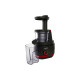 Tefal Соковыжималка Juiceo шнековая 150Вт, чаша-0.8л, жмых-0.8л, насадка для цитрусовых, пластик, черно-крассный (ZC150838)