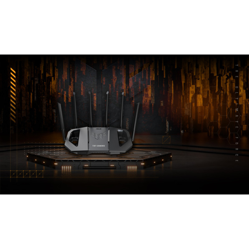 ASUS Router TUF-BE6500 BE6500, 3x2.5GE LAN, 1x2.5xGE WAN, 1xUSB3.2, MESH (90IG0920-MO9C00)