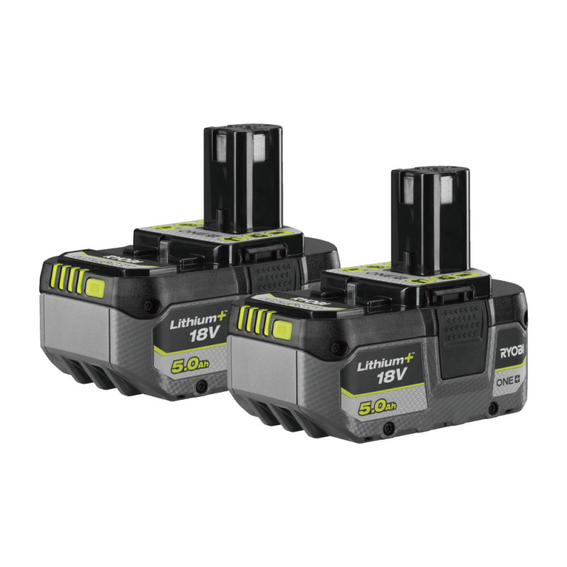Ryobi Set of battery ONE+ RB1850X2 Lithium+ 18V 2x5Ah (5133005305)