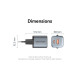 Зарядное устройство Vention 1xUSB-C PD30W + 1xUSB QC3.0 18W GaN gray (FEWH0-EU)