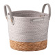 ARDESTO Basket Minimalism 23x23x19cm, paper twine, cottail grass, grey (ARHC2506RG) ARDESTO Basket Minimalism 23x23x19cm, paper twine, cottail grass, grey (ARHC2506RG)