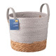 ARDESTO Basket Minimalism 23x23x19cm, paper twine, cottail grass, grey (ARHC2506RG) ARDESTO Basket Minimalism 23x23x19cm, paper twine, cottail grass, grey (ARHC2506RG)