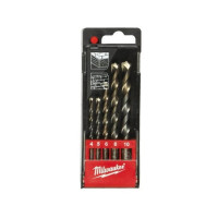Milwaukee concrete drill bit set, 5 pcs, 4-10 mm, case (4932480157)