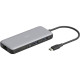 Порт-репликатор Digitus USB-C > 2xHDMI/2xUSB-A/USB-C/SD/MicroSD/RJ54 (DA-70915)
