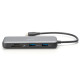 Порт-репликатор Digitus USB-C > 2xHDMI/2xUSB-A/USB-C/SD/MicroSD/RJ54 (DA-70915)