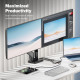 Порт-репликатор Digitus USB-C > 2xHDMI/2xUSB-A/USB-C/SD/MicroSD/RJ54 (DA-70915)